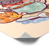 Poster Chat automnal (Coin)