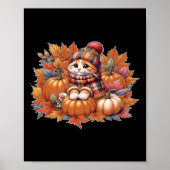 Poster Chat-automne-feuille-bonjour-automne-chat-chaton-a (Devant)