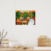 Poster Chat aux Fleurs, Louis Wain (Cuisine)