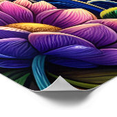 Poster Chat avec bijoux dans un jardin d'imaginaires anim (Coin)