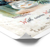 Poster Chat avec bouilloire, Louis Wain (Coin)