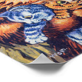 Poster Chat avec chatons, Louis Wain (Coin)