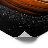 Poster Chat Avec Cheveux Citrouilles (Coin)