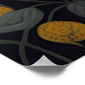 Poster Chat avec de grands yeux devant les fleurs #2 (Coin)