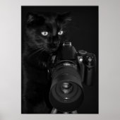 Poster Chat avec l'appareil photo (Devant)