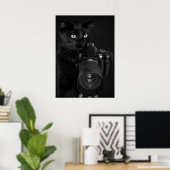 Poster Chat avec l'appareil photo (Bureau à domicile)