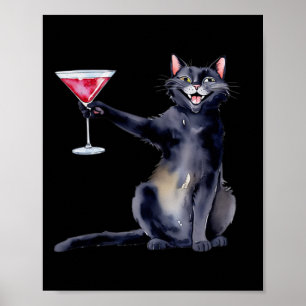 Poster Chat Avec Martini Gl Tail