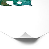 Poster Chat avec Plante Monstera Aquarelle (Coin)