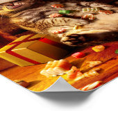 Poster Chat avec prise sur la tête (Coin)