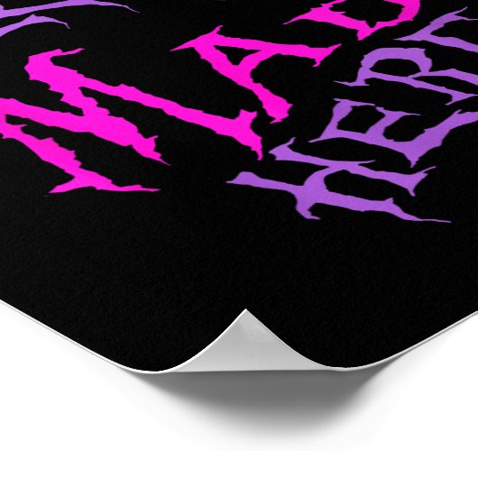 Poster Chat Avec Un Smile Mystérieux Étaient Tous Mad Ici (Coin)