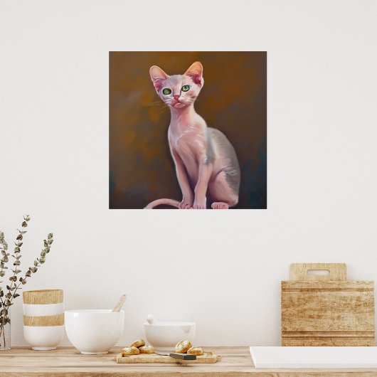 Poster Chat Bambino (Cuisine)