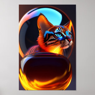 Poster Chat bébé