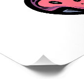 Poster Chat beignet OVNI (Coin)