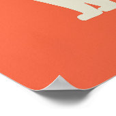 Poster Chat blanc (Coin)