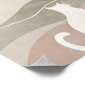 Poster Chat blanc (Coin)
