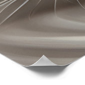 Poster Chat blanc. (Coin)