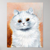 Poster Chat blanc avec ventilateur (Devant)