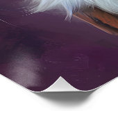 Poster Chat blanc en costume Steampunk (Coin)