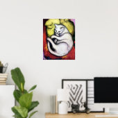 Poster Chat blanc, Franz Marc (Bureau à domicile)