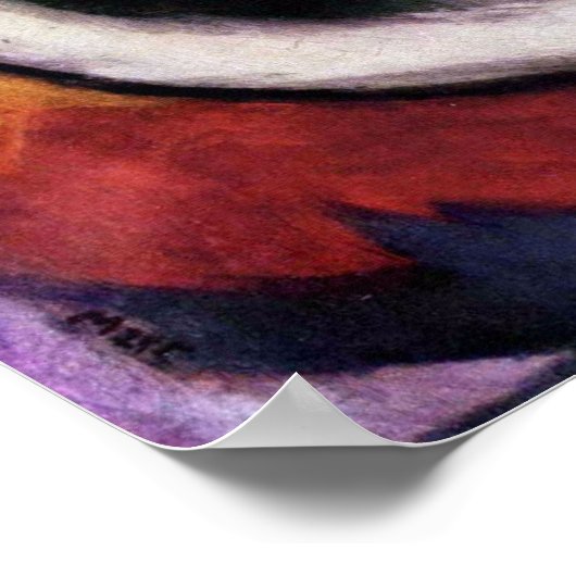 Poster Chat blanc, Franz Marc (Coin)