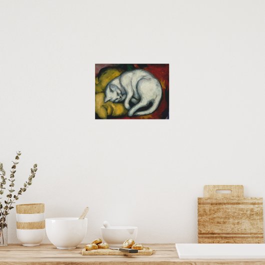 Poster Chat blanc, Franz Marc (Cuisine)