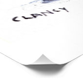 Poster Chat bleu avec muqueuse WTF (Coin)