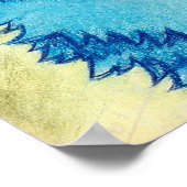 Poster Chat bleu, Louis Wain (Coin)