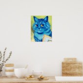 Poster Chat bleu, Louis Wain (Cuisine)