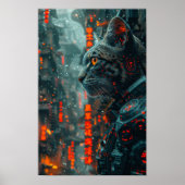 Poster chat blindé steampunk (Devant)