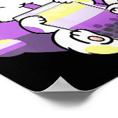 Poster Chat Boba Tea Buble Tea Anime Kawaii Neko Kids Gir (Coin)