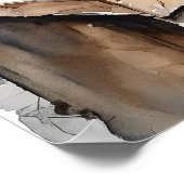 Poster Chat brun britannique - Imprimé Cat Art (Coin)