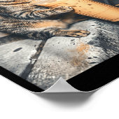 Poster Chat Buvant Café Glacé Mème D'animal Drôle Hommes  (Coin)