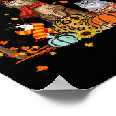 Poster Chat C’est l’automne Y’all Citrouille Automne Hall (Coin)