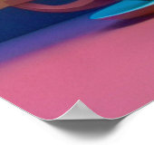 Poster Chat, café et couleur (Coin)