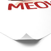 Poster Chat calico adorable pour la Saint-Valentin (Coin)