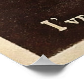 Poster Chat canarien vintage (Coin)