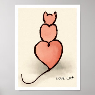 Poster Chat cardiaque