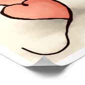 Poster Chat cardiaque (Coin)