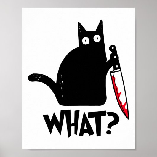 Poster Chat Ce Chat Noir Amusant Chemise Chat (Devant)
