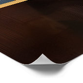 Poster Chat charmant – Philosophe cubiste avec café (Coin)