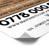 Poster Chat & Chien, Vétérinaire, Service Vétérinaire (Coin)