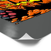 Poster Chat Citrouille de Halloween (Coin)