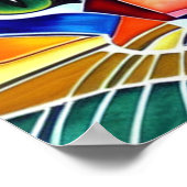 Poster Chat coloré (Coin)