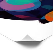 Poster Chat coloré (Coin)