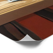 Poster Chat confortable avec café (Coin)