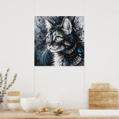 Poster Chat Contemporain (Cuisine)