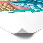 Poster Chat cosmique Sphynx (Coin)