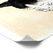 Poster Chat couché par Kono Bairei (Coin)