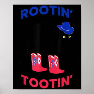 Poster Chat cow-boy adorable, Chat qui fait du raffut
