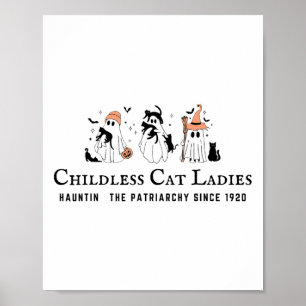 Poster Chat Dames sans Enfants Hauntin Le Patriarcat Kama